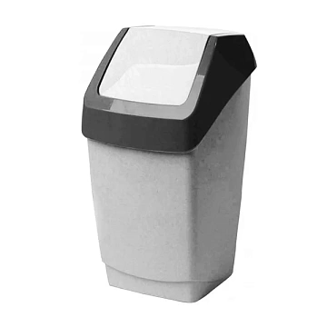 Ведро для уборки с крышкой 15л, с качающейся крышкой ХАПС