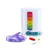 ТАБЛЕТНИЦА / Контейнер-органайзер для лекарств и витаминов '7 дней/4 приема WHITE', DASWERK (ДАСВЕРК