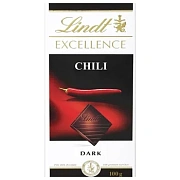 Шоколад LINDT темный с экстрактом перца чили, 100 гр