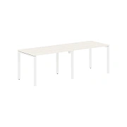 Стол 2-х местный EUWST 2380 Ясень Траун/Белый 2326х800х750 EDIS
