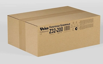 Бумажные полотенца Veiro Professional Lite H2, 2 слоя, Z-сложение, 200лист, белые,  Z32-200