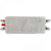 Плоский моп Росмоп 35см, с кнопками, микрофибра серый меланж, NMMG-35-M