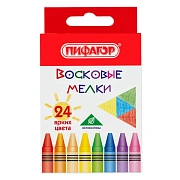 Восковые мелки ПИФАГОР 'СОЛНЫШКО', НАБОР 24 цвета, 227281