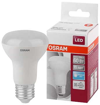Лампасветодиодная Osram LEDR63 7W E27 холодный свет