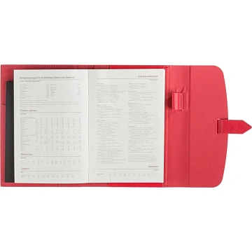 Ежедневник недатированныйА5 Senate красный 272 стр. 3-213/01