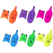 Текстовыделитель мини BRAUBERG KIDS 'CUTE CATS NEON', АССОРТИ В ПЛАСТИКОВОЙ БАНКЕ, 1-5 мм, 152433