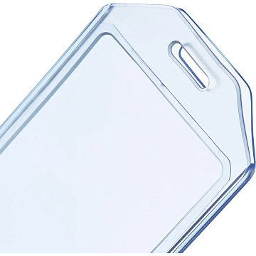 Бейдж вертикальный 58х104, прозрачный, мягкий T-065V ,10шт