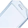 Бейдж вертикальный 58х104, прозрачный, мягкий T-065V ,10шт