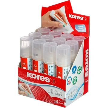 Клей-карандаш KORES 21г прозрачный