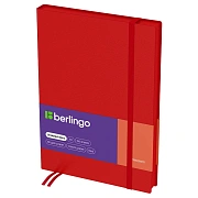 Ежедневник недатированный, А5, 136л., кожзам, Berlingo 'Western', красный, с резинкой