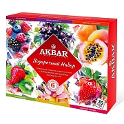 Чай Akbar Подарочный 6 видов чая, 30 пакетиков