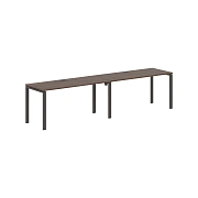 Стол 2-х местный EUWST 3167 Дуб Денвер тёмный/Мокко 3126х670х750 EDIS