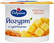 Йогурт Савушкин продукт Персик-манго 2%, 120г