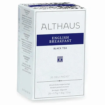 Чай Althaus Deli Packs English Breakfast 20 пакx1,75гр/уп