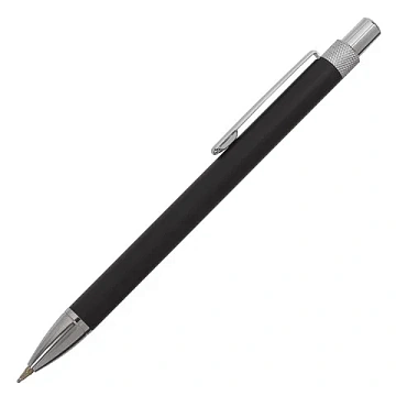 Ручка подарочная шариковая BRAUBERG 'Allegro', СИНЯЯ, корпус черный с хромированными деталями, линия письма 0,5 мм, 143491
