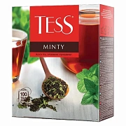 Чай TESS 'Minty' черный с мятой, 100 пакетиков в конвертах по 1,5 г, 1663-09