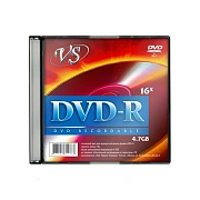 Носители информации DVD-R, 16x, VS, Slim/5, VSDVDRSL501