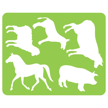 Трафарет-раскраска СТАММ 'Домашние животные', пакет, европодвес