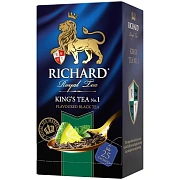 Чай Richard King's Tea №1 мята-цитрус, черный, 25 пакетиков