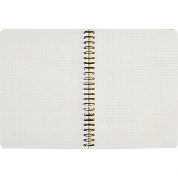 Бизнес-тетрадь А5,96л,кл,спир,пластик,тон.бл. Attache Bright colours Желтый