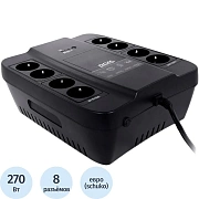 ИБП Powercom Back-UPS SPD-450N OffLine 450VA/270W Schuko 8 EURO розеток