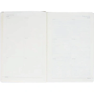 Ежедневник недатированный А5 MEGAPOLIS VELVET New БЕЛЫЙ 3-780/23