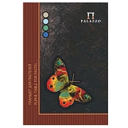 Папка для пастели/планшет, А4, 20 л., 4 цвета, 200 г/м2, тонированная бумага, твердая подложка, 'Бабочка', ПБ/А4