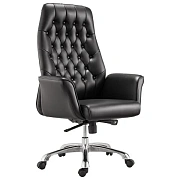 Кресло офисное BRABIX PREMIUM 'Legacy EX-750', синхромеханизм, алюминий, экокожа, черное, 532492