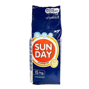 Стиральный порошок Sunday Универсал 15кг, автомат