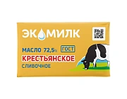 Масло сливочное Экомилк Крестьянское ГОСТ 72.5%, 160г
