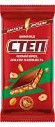 Шоколад Степ молочный с лесным орехом арахисом и карамелью, 80г