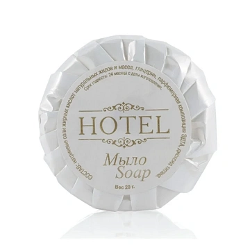 Мыло одноразовое 20 г, КОМПЛЕКТ 300 шт., HOTEL, саше, гофра, 2000117