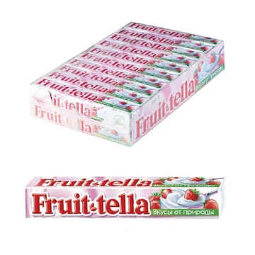 Жевательные конфеты Fruittella Клубничный йогурт, 41г