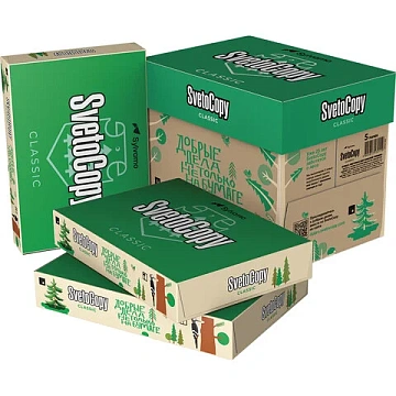 Бумага офисная А4, 80 г/м2, 500 л., марка С, SVETOCOPY CLASSIC, Россия, 146% (CIE)