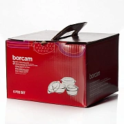 Набор кастрюль Borcam с крышками для запекания 3шт 0.84л + 1.45л + 2.1л