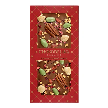Шоколад Chokodelika пекан-вишня-фундук, 100г