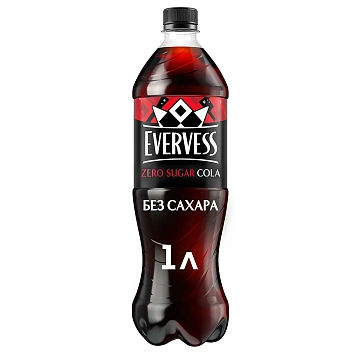 Напиток Evervess Cola без сахара газированный, 1л