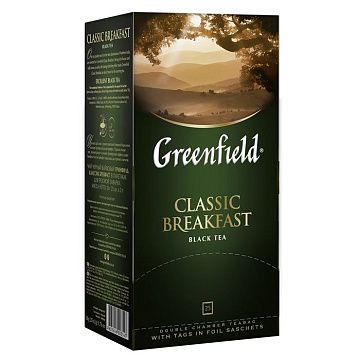 Чай Greenfield Classic Breakfast черный фольгир. 25пак/уп 0354-15