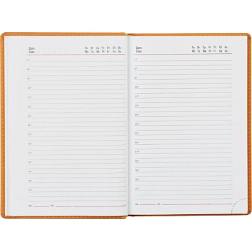 Ежедневник недатированный оранжевый,А5,143х210мм,176л,ATTACHE Сиам