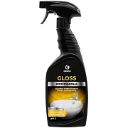 Средство для чистки сантехники кислотное 600 мл, GRASS GLOSS PROFESSIONAL, триггер, 125533