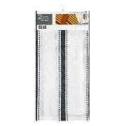 Tarrington House Полотенце кухонное полоска+однотонное белое с синими полосками+синее плотность 180г