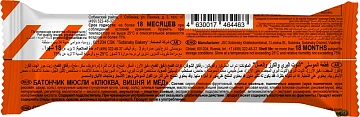 Батончик-мюсли Must Have с клюквой вишней и медом, 25г