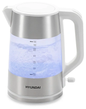 Чайник электрический Hyundai HYK-P4025 белый, 1.9л, 2200Вт