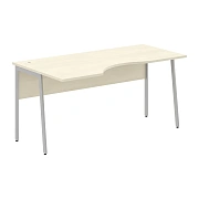 Стол прямой СА-1P(L) Клен*/Алюминий 1600х900х755 IMAGO PLUS