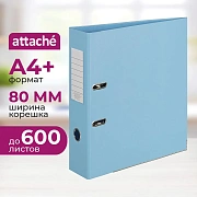 Папка-регистратор Attache Bright colours 80 мм мет. уг. голуб,ПБП2,карм.кор