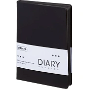 Ежедневник недатированный ATTACHE Софт Тач А5, 140х200мм, 136л, черный