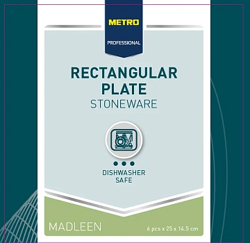 Блюдо Metro Professional Madleen Yellow 25х14.5см, 6шт/уп