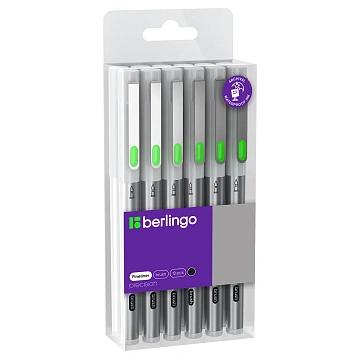 Линер пигментный Berlingo 'Precision' черный, кисть