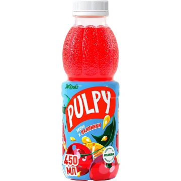 Напиток сокосодержащий Pulpy вишня, 450мл