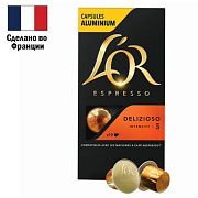 Кофе в алюминиевых капсулах L'OR 'Espresso Delizioso' для кофемашин Nespresso, 10 порций, ФРАНЦИЯ, 4